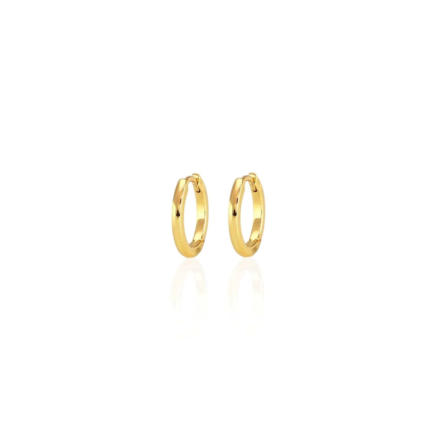 Classic Hinged Huggie Hoop 12mm - CAKEWISH