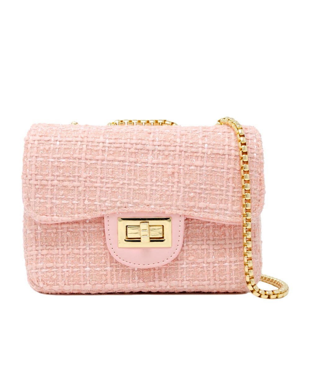 Pink Classic Tweed Handbag by Zomi Gems - CAKEWISH
