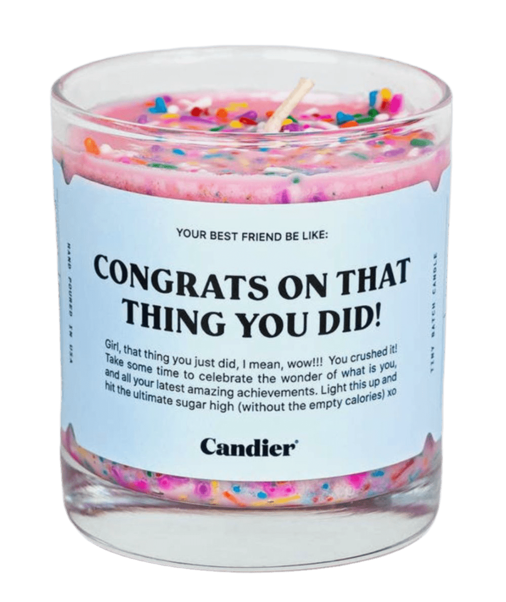 Congrats On That Thing Candle - CAKEWISH