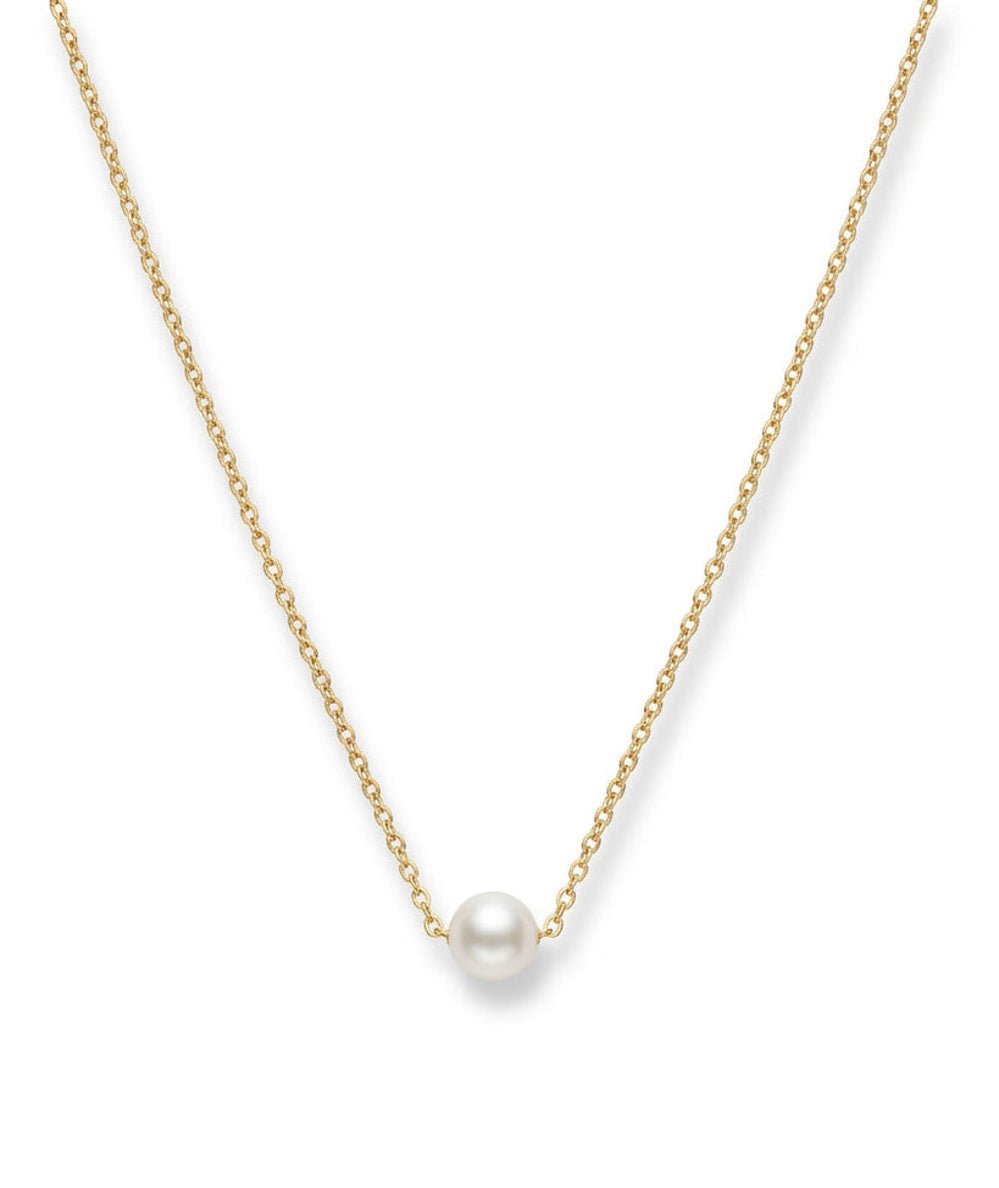 Dainty Single Pearl Necklace - CAKEWISH