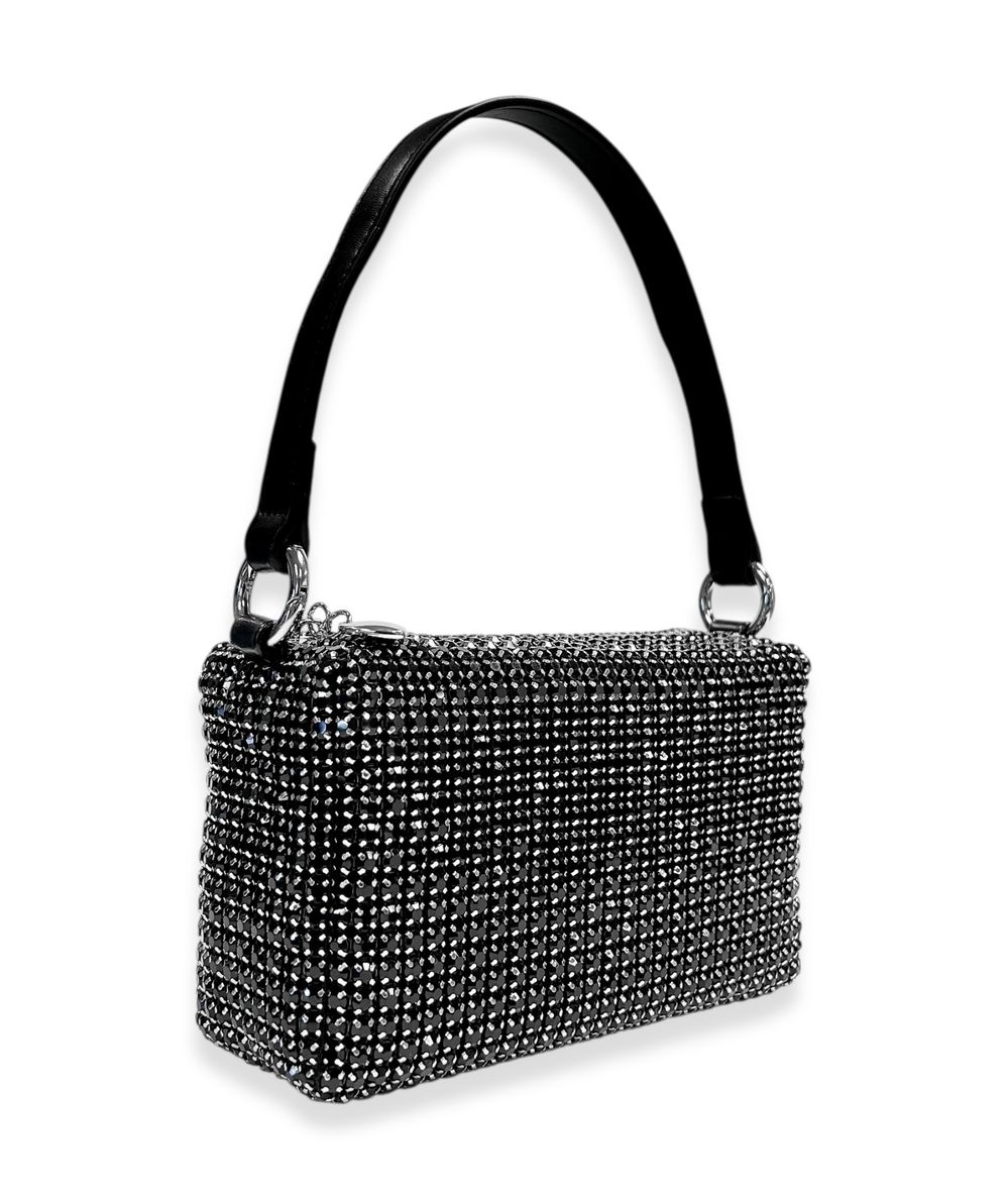 Dazzled Rhinestone Purse in Black by Doe A Dear - CAKEWISH
