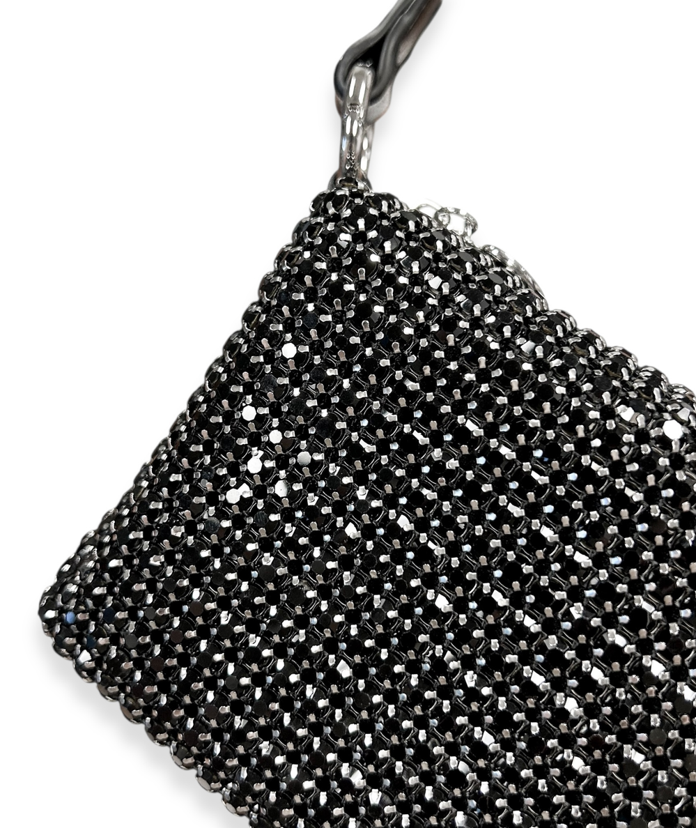 Dazzled Rhinestone Purse in Black by Doe A Dear - CAKEWISH