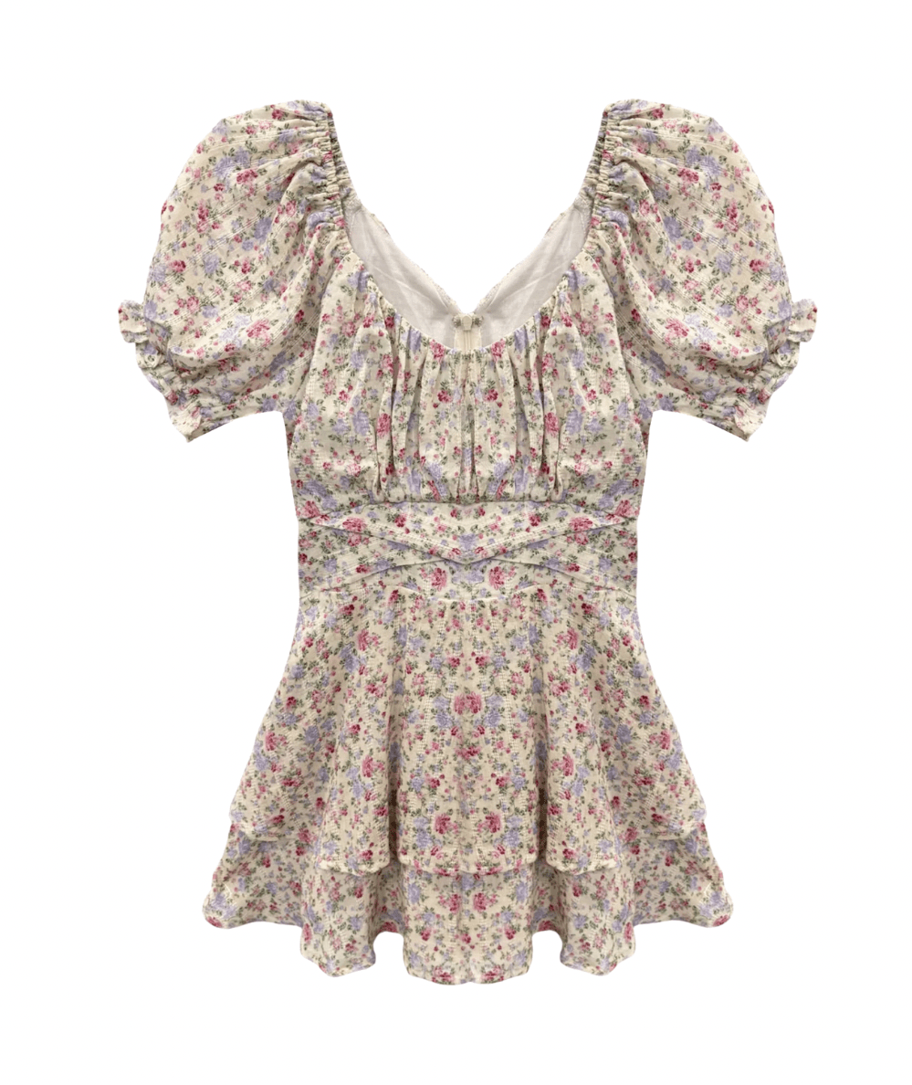 Delilah Print Tie - Waist Dress Jr - CAKEWISH