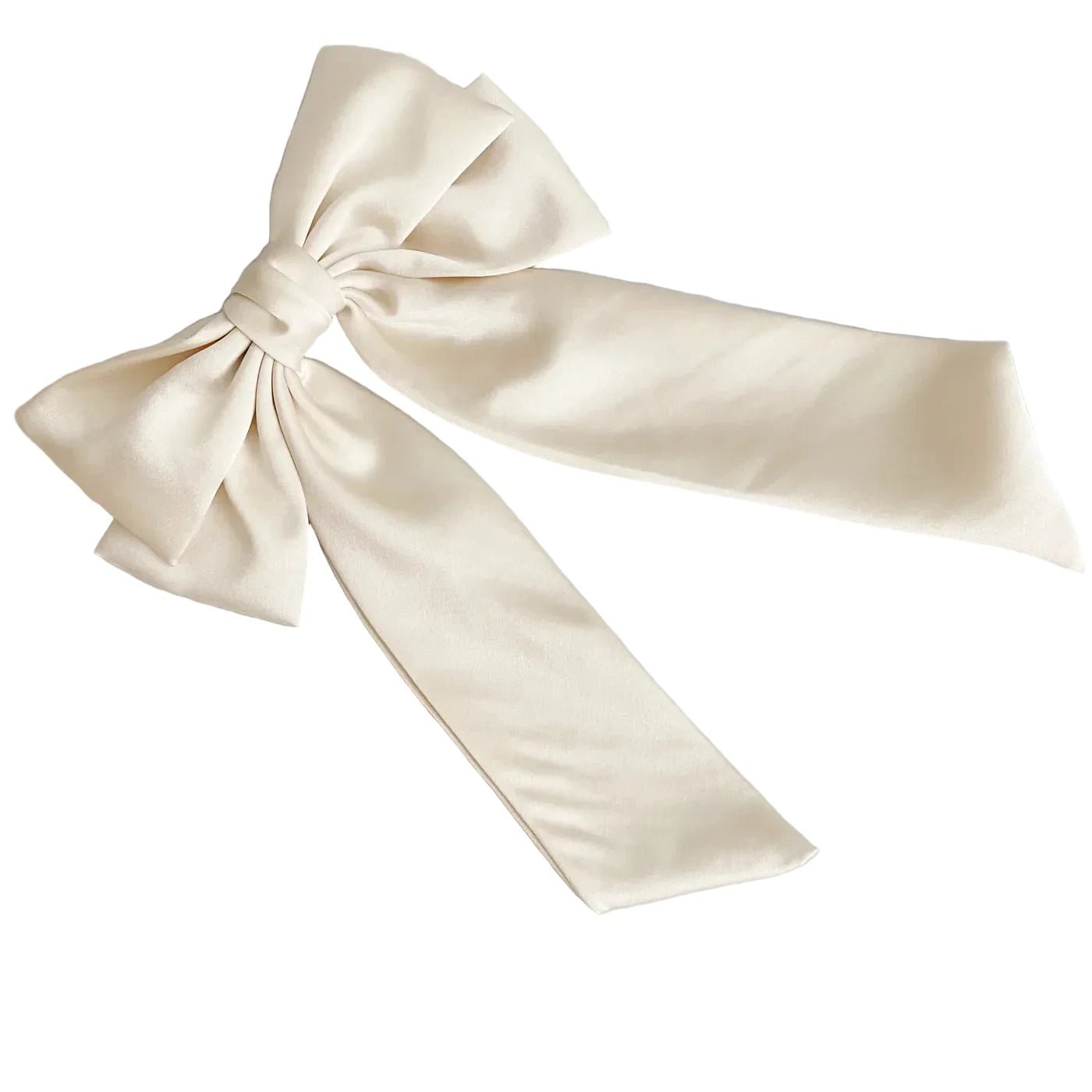 Double Satin Bow Hair Clip - CAKEWISH