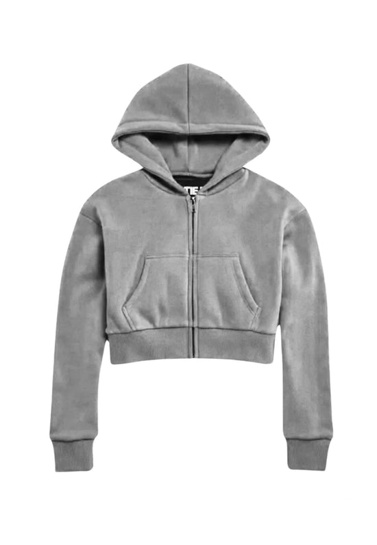 Dylan Cropped Zip Hoodie Jr - CAKEWISH