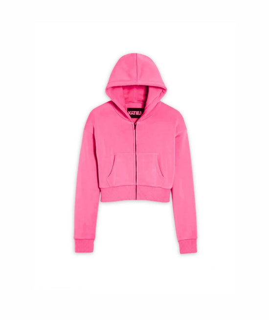 Dylan Cropped Zip Hoodie Jr - CAKEWISH