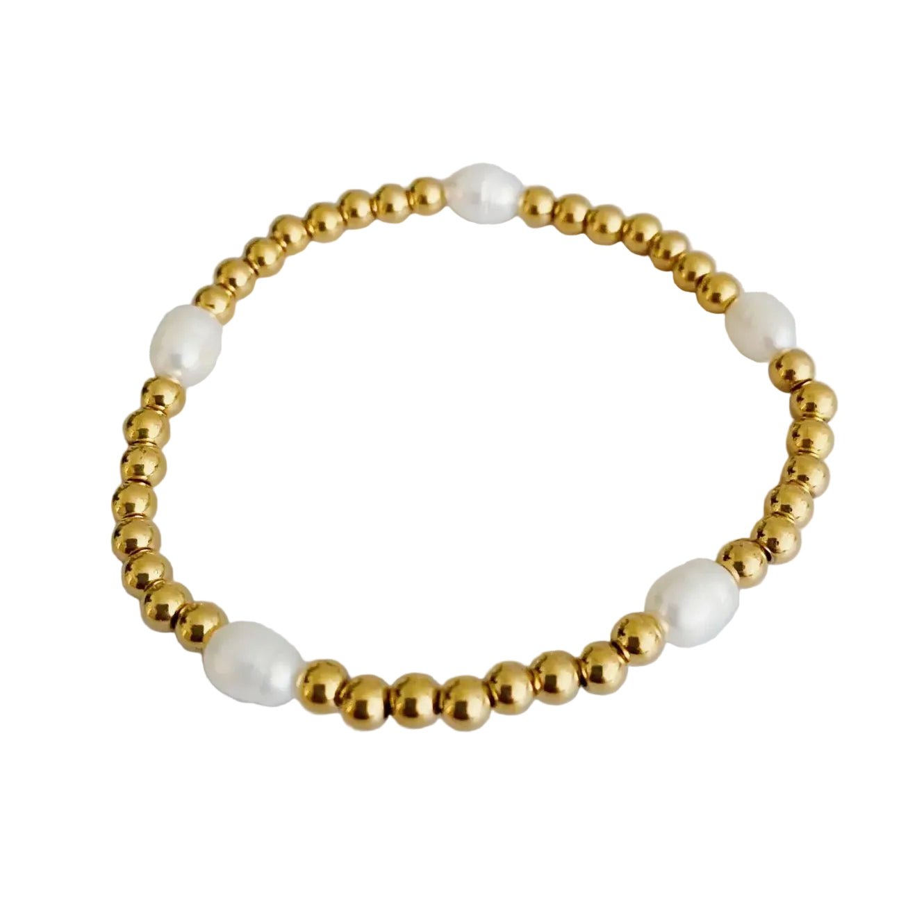 Freshwater Pearl Gold Bracelet - CAKEWISH