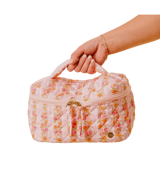 Glam & Go Quilted Cosmetic Bag - CAKEWISH
