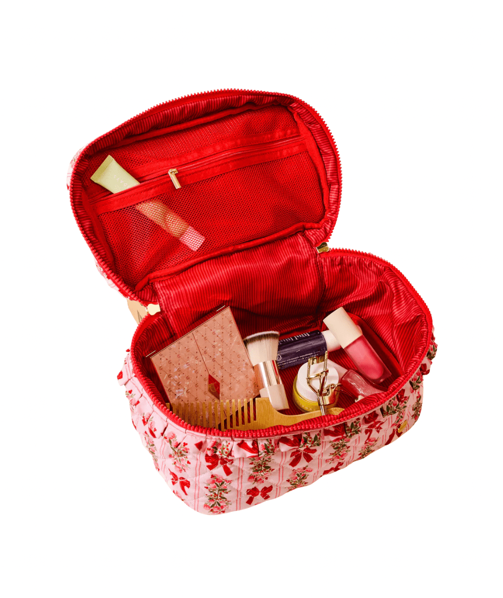 Glam & Go Quilted Cosmetic Bag - CAKEWISH