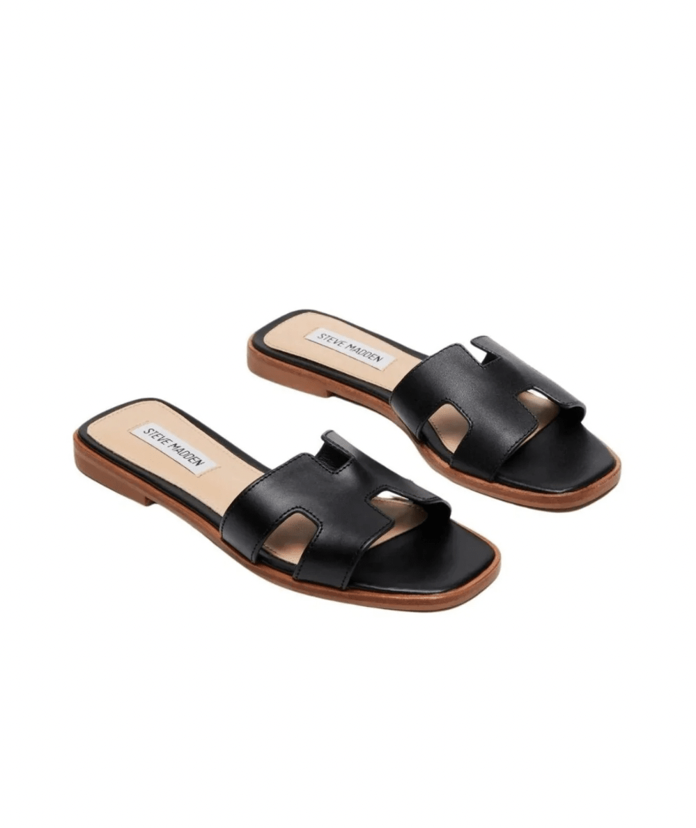 Hadyn Leather Slide Sandal - CAKEWISH