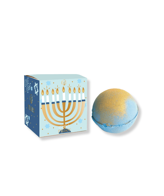 Happy Hanukkah Bath Bomb - CAKEWISH