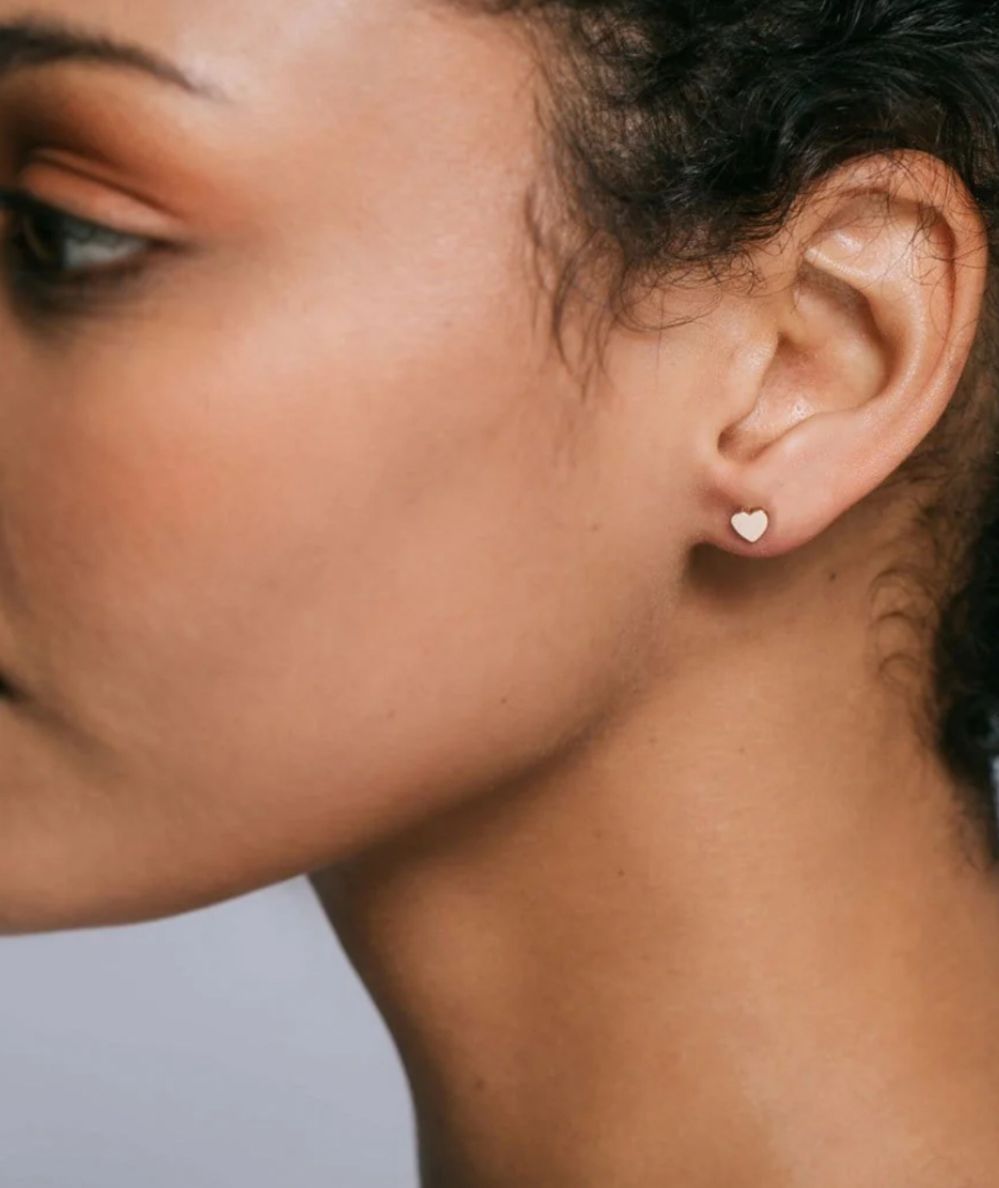 Heart Stud Earrings - CAKEWISH