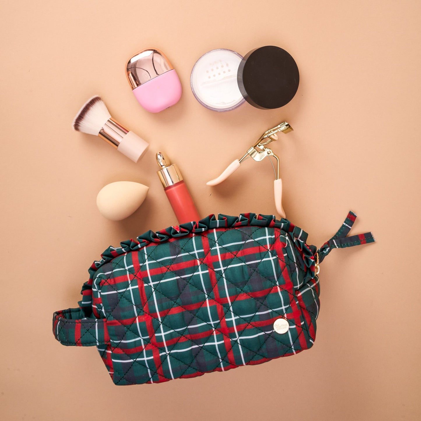Holiday Essentials Quilted Cosmetic Pouch - CAKEWISH