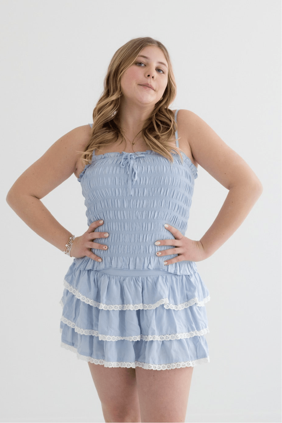 Junior Alma Gathered Cami Top - CAKEWISH