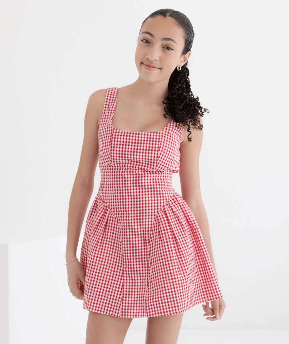 Junior Brenna Gingham Dress - CAKEWISH