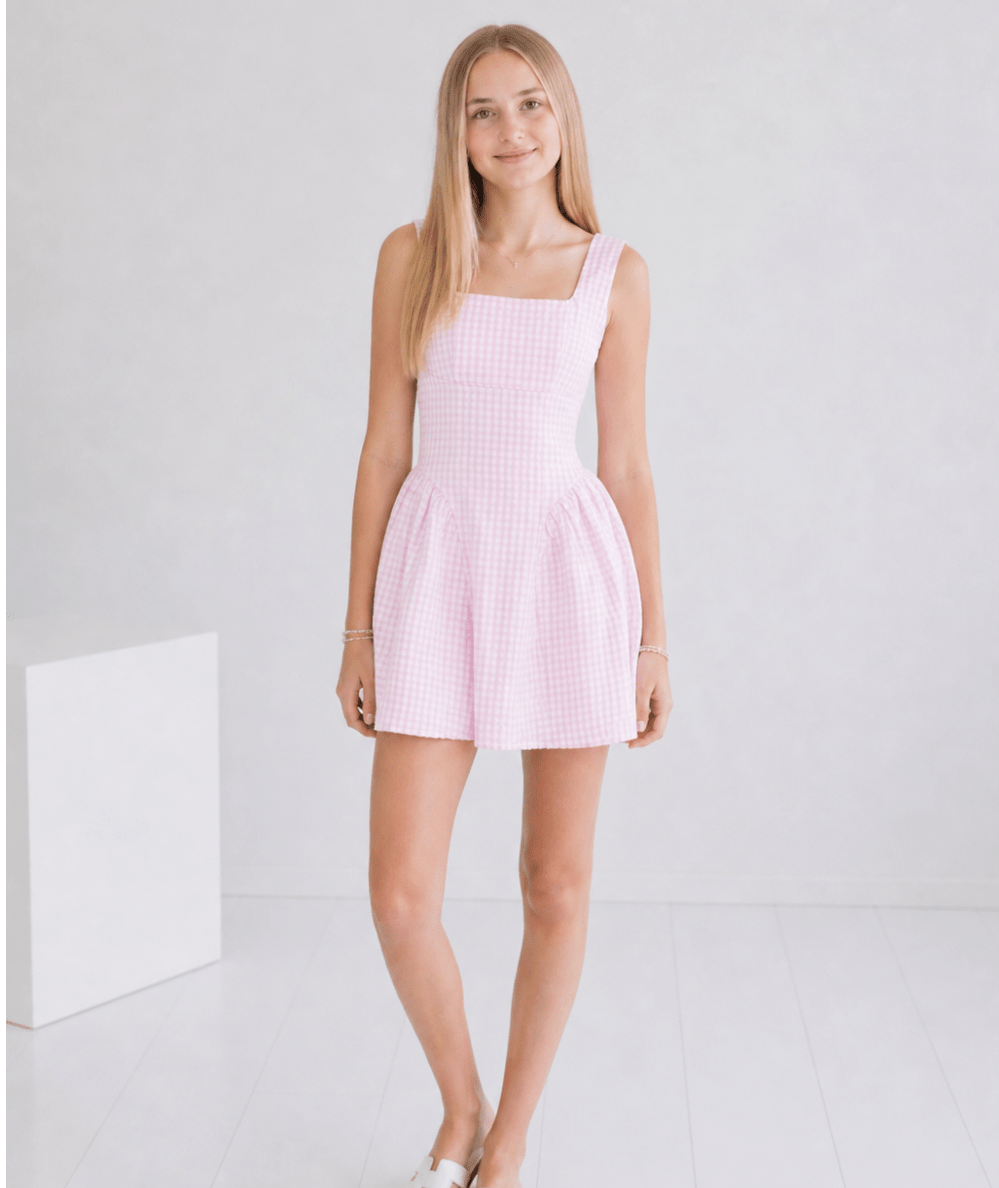 Junior Brenna Gingham Dress - CAKEWISH