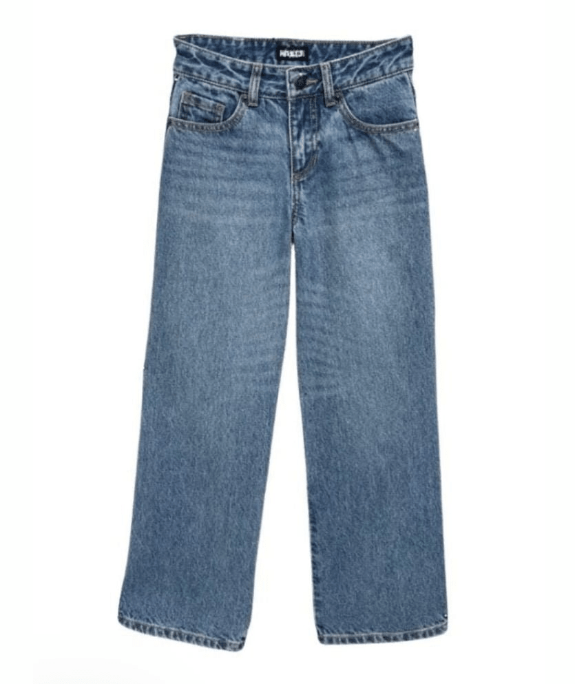 Light Wash Denim Junior Chicago Low Rise Wide Leg Jean by KatieJ NYC - CAKEWISH