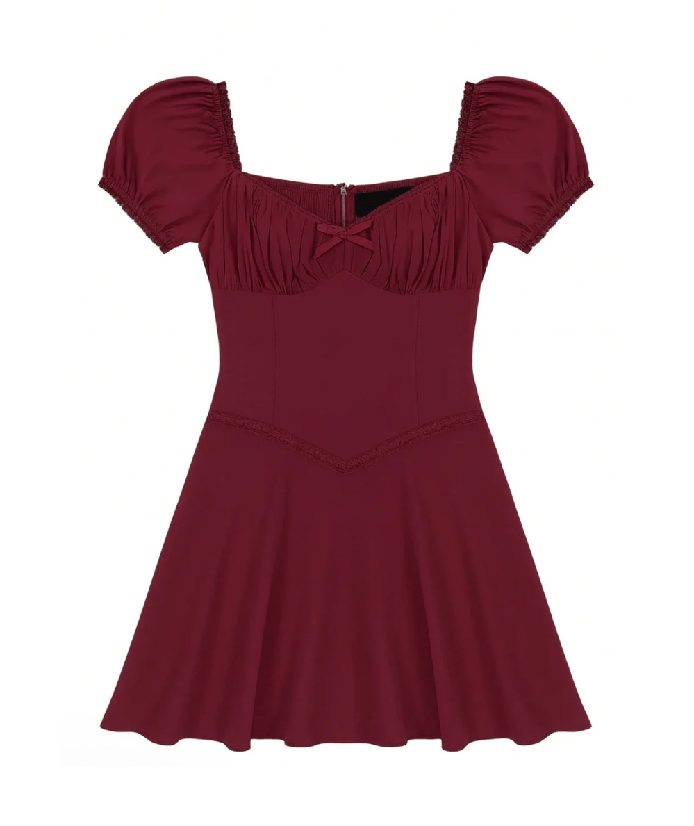 KatieJ Joanie Dress with Bubble Skirt, Baby Blue