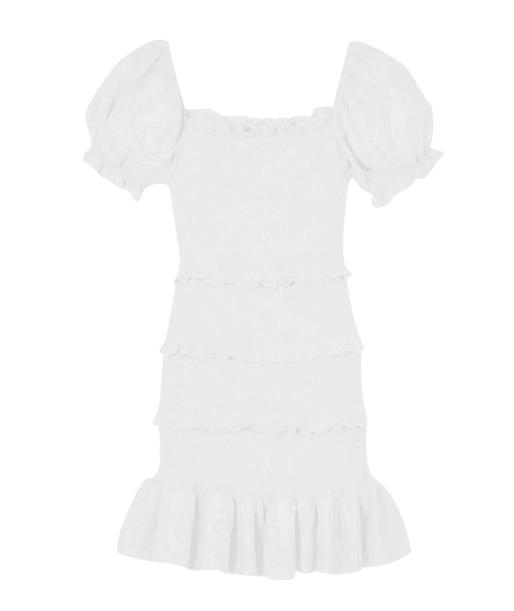 Junior Laila Solid Short Sleeve Dress - CAKEWISH