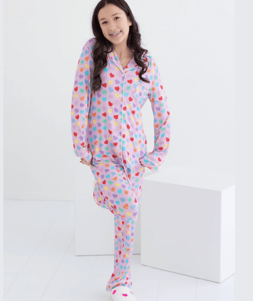 Junior Maia Love Print Lounge Set in Sweetheart print - CAKEWISH
