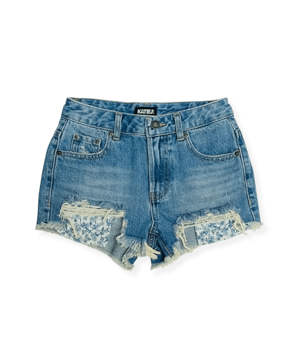 Junior Malibu Print Pocket Denim Short - CAKEWISH
