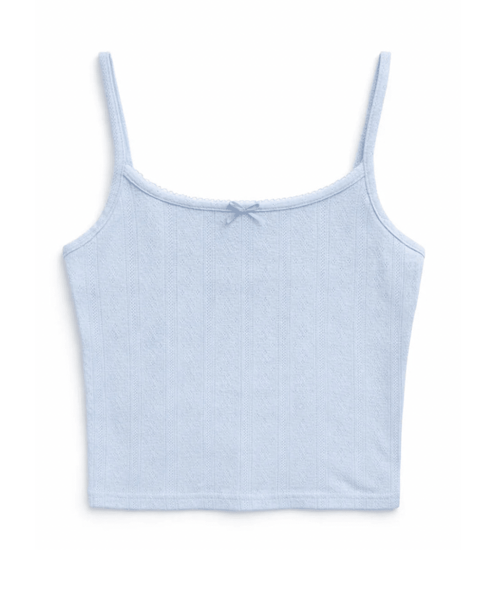 Junior Marina Solid Pointelle Tank Top - CAKEWISH