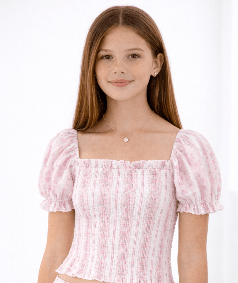 Junior Marlee Floral Print Top - CAKEWISH