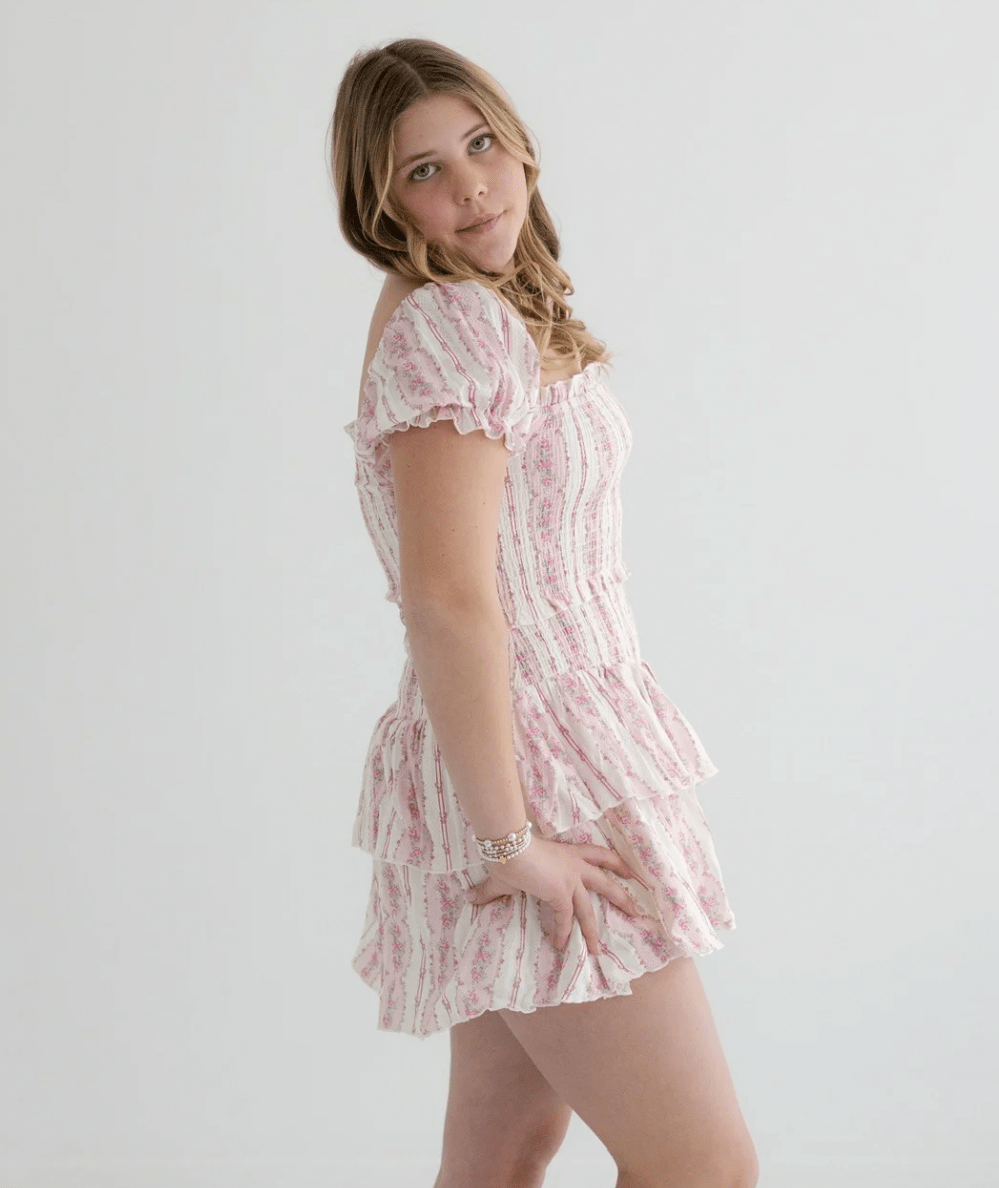 Junior Melody Drop Waist Lace Trim Skirt - CAKEWISH