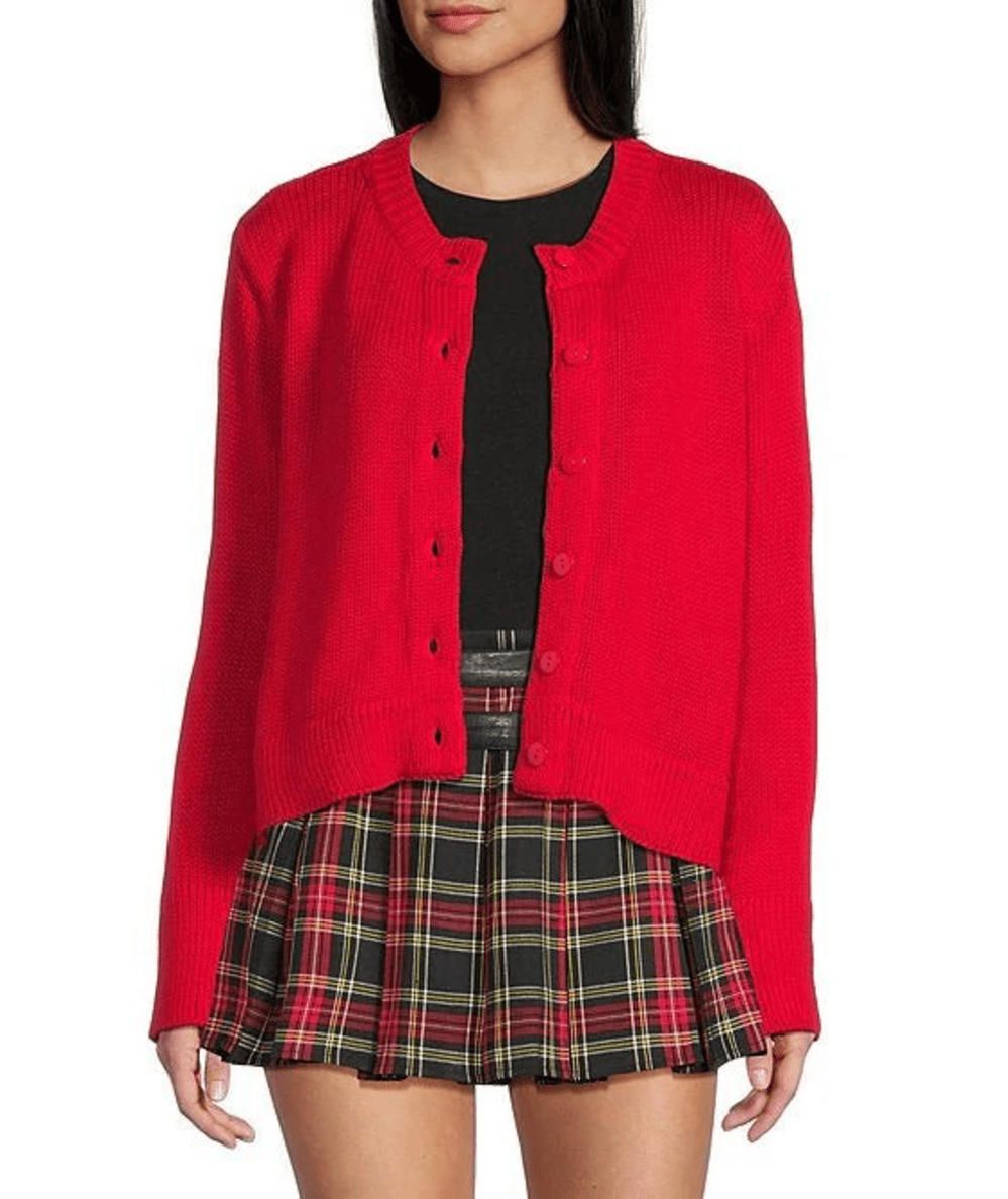 Junior Piper Knit Button-Front Cardigan - CAKEWISH