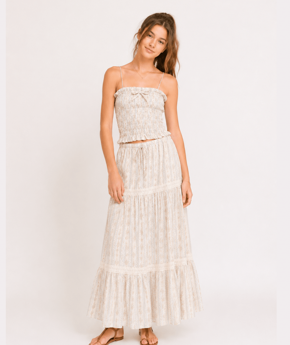 Junior Sofie Print Maxi Skirt - CAKEWISH