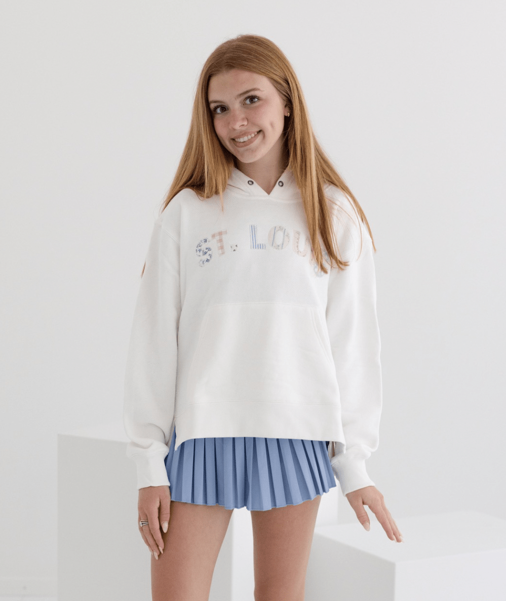 Junior St. Louis Patchwork Hoodie - CAKEWISH