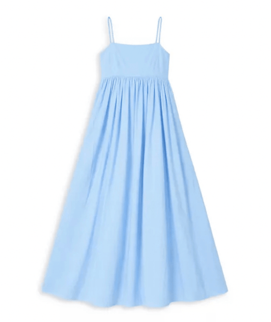 blue floral dress prom Light Blue Floral Layers Spaghetti Straps Long Prom Dress with Slit Light Blue / US 16