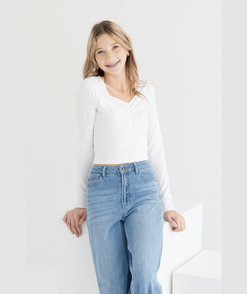 Keely Long Sleeve Top Jr - CAKEWISH