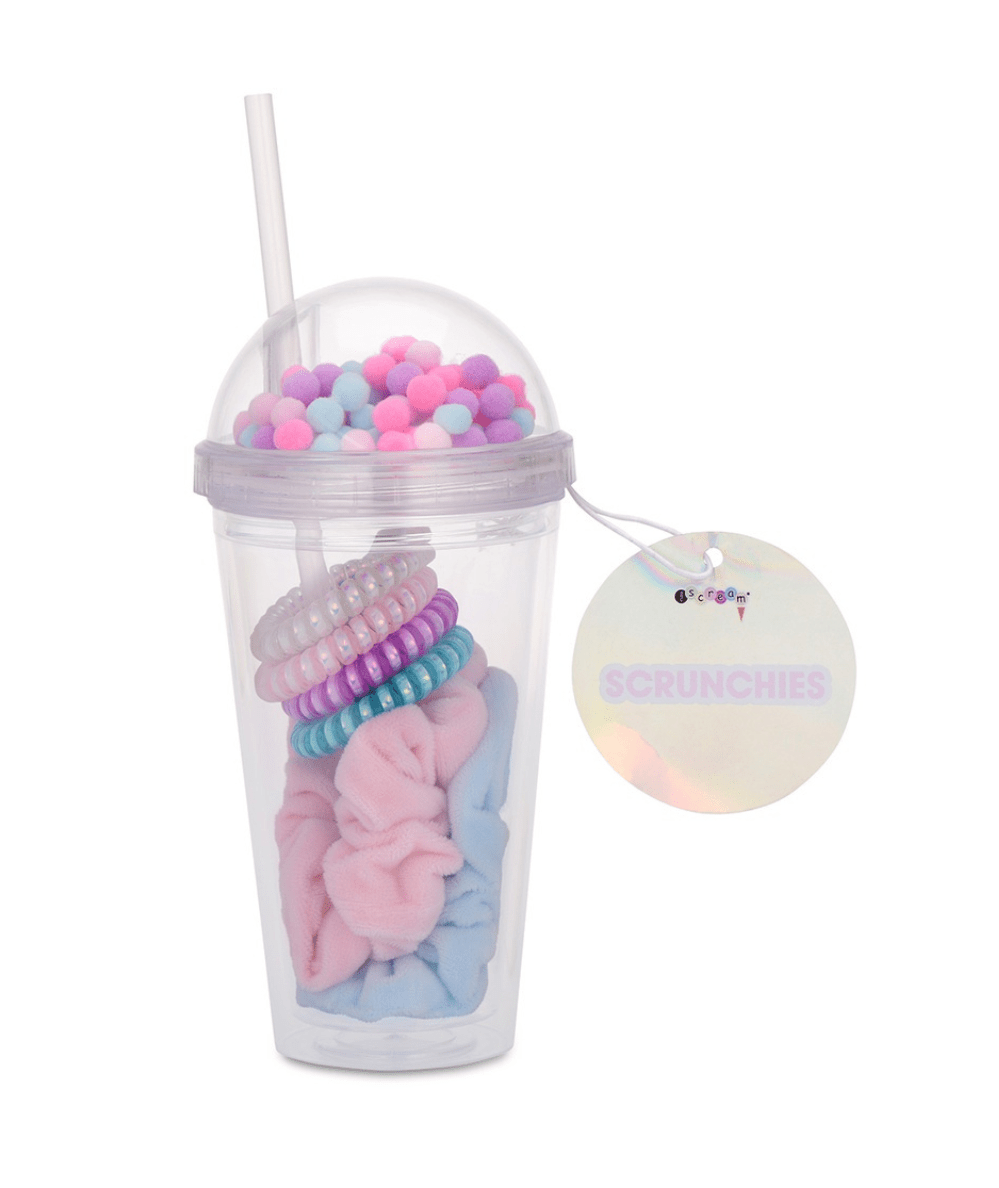 Latte Coil and Fleece Scrunchie Set - CAKEWISH