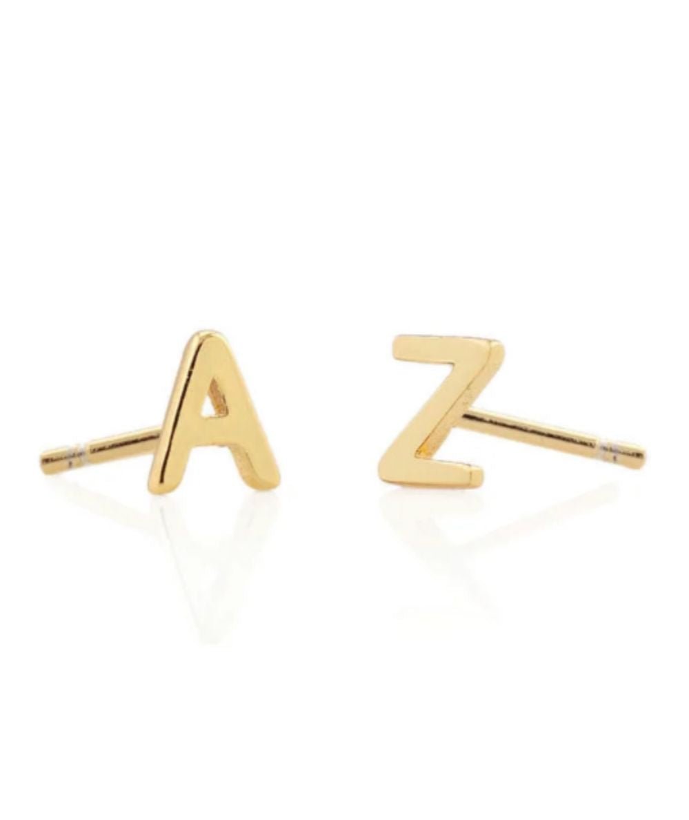 Letter Stud Earrings - CAKEWISH