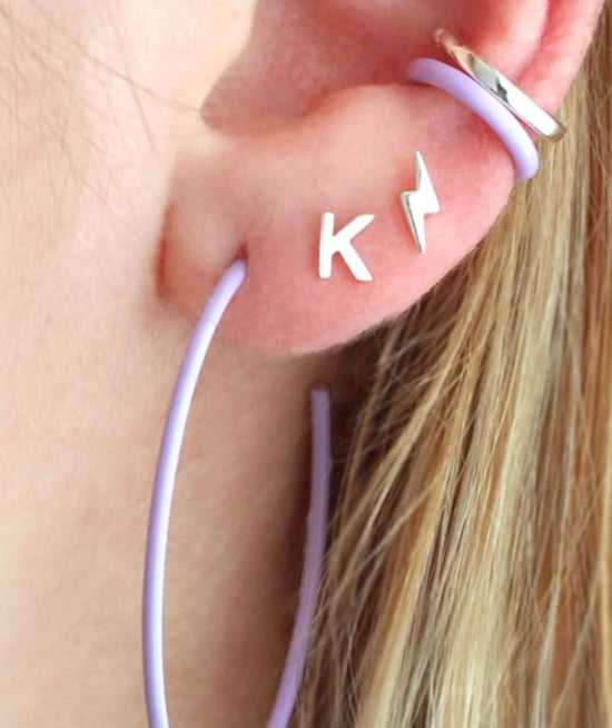 Letter Stud Earrings - CAKEWISH