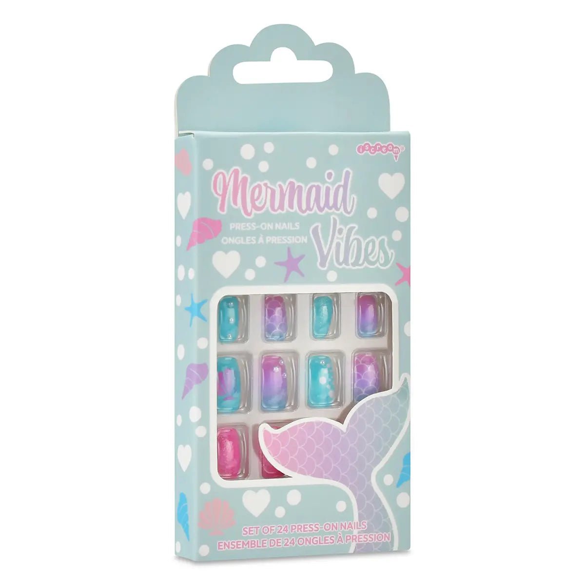 Mermaid Vibes Press On Nails Set - CAKEWISH