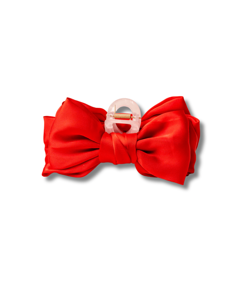 Mini Satin Bow Claw Clip - CAKEWISH