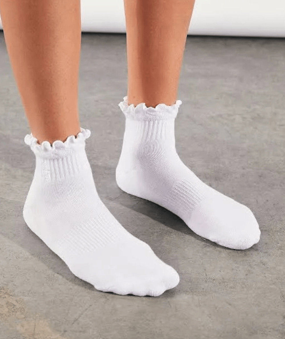 Movement Classic White Ruffle Socks - CAKEWISH