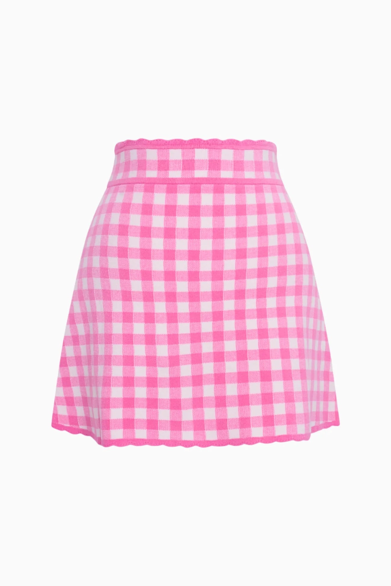 Muna Checkered Knit Skirt - CAKEWISH