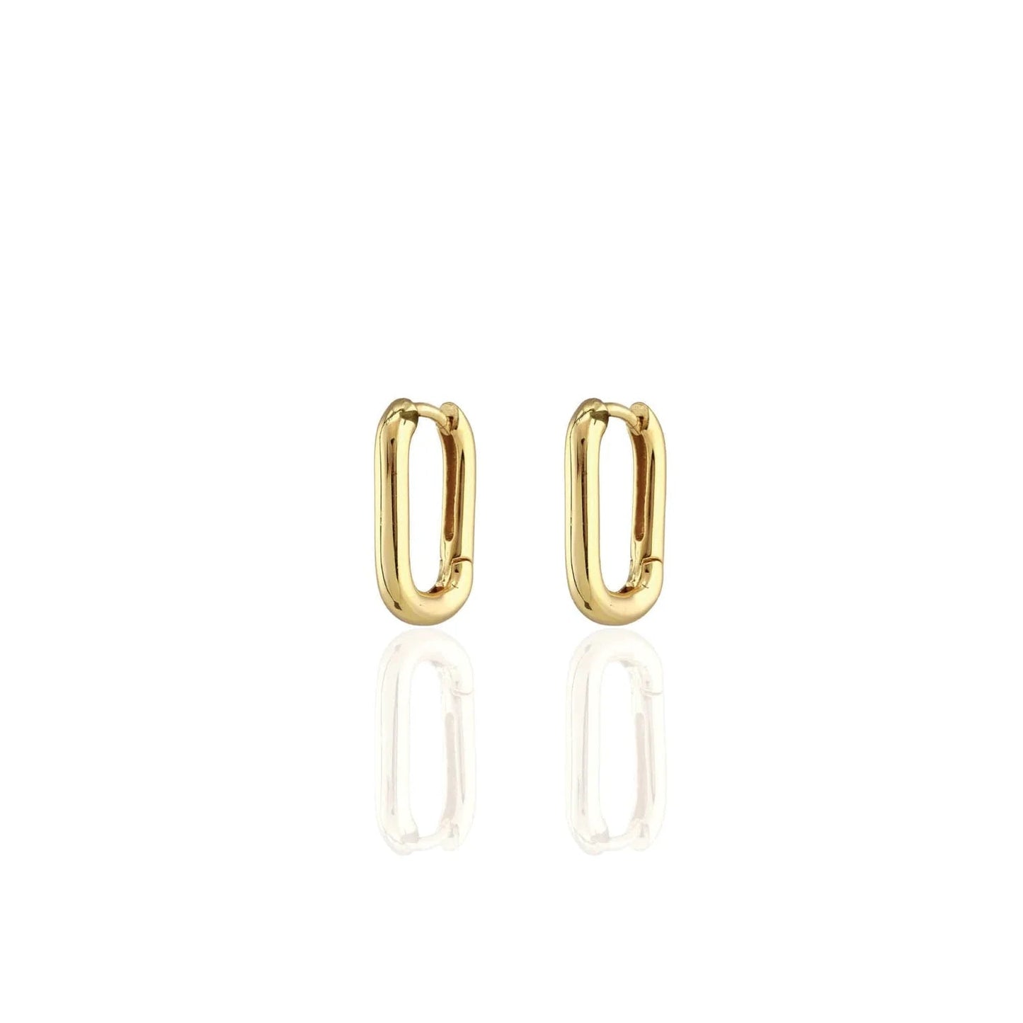 Oval Huggie Hoop Earrings - CAKEWISH