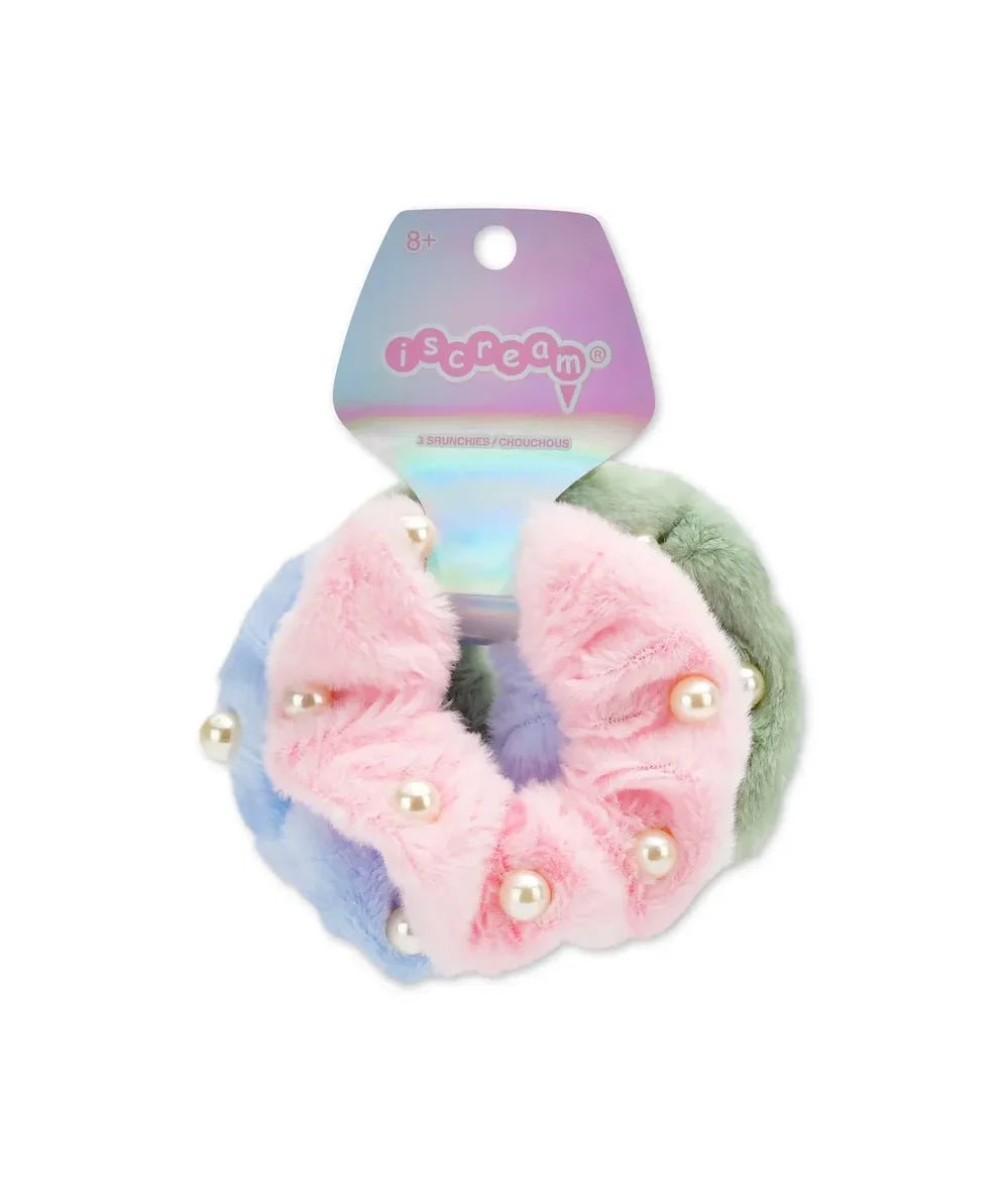 Pearl Scrunchie Set by Iscream with faux fur - CAKEWISH.
