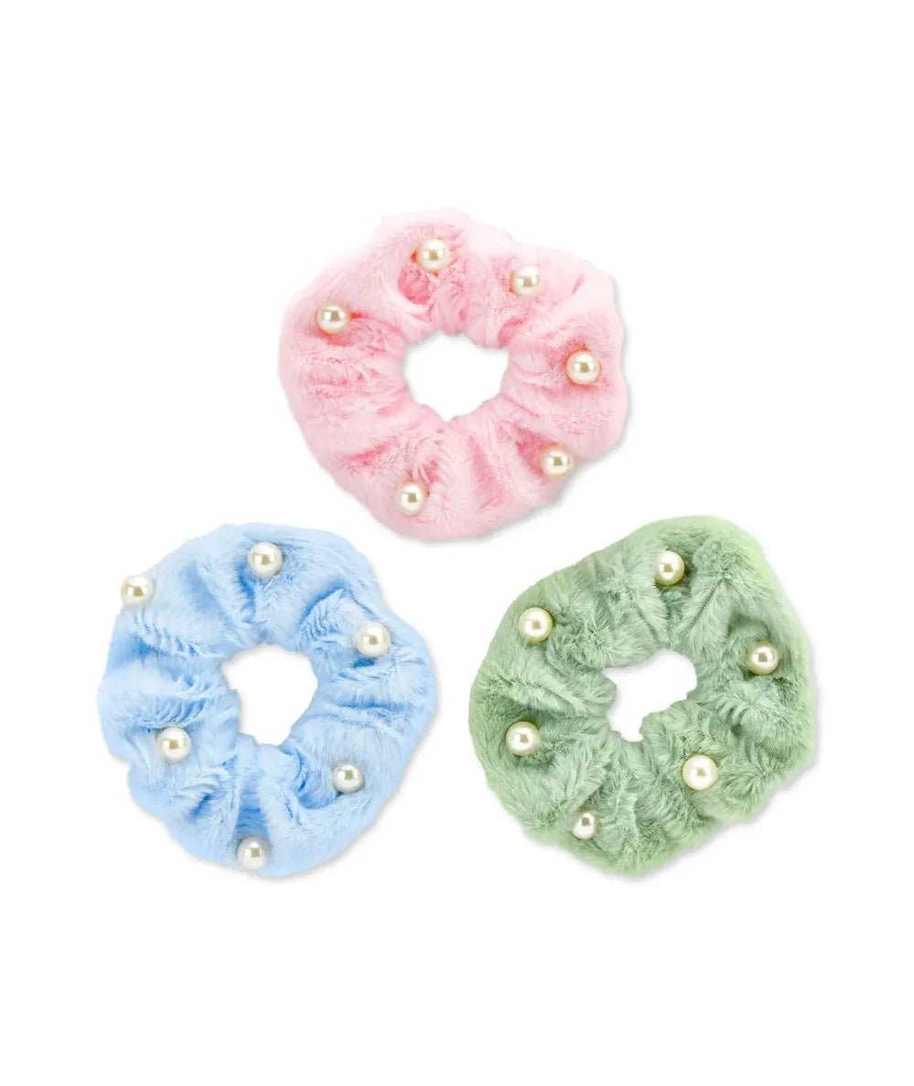 Iscream Pearl Scrunchie Set featuring pearl accents - CAKEWISH.