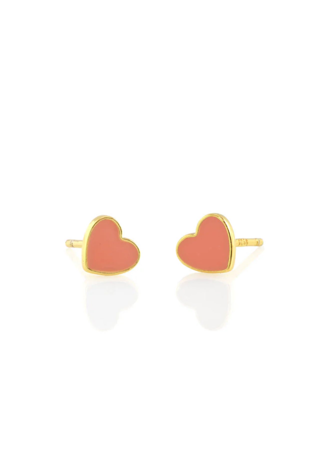 Petite Heart Enamel Studs - CAKEWISH