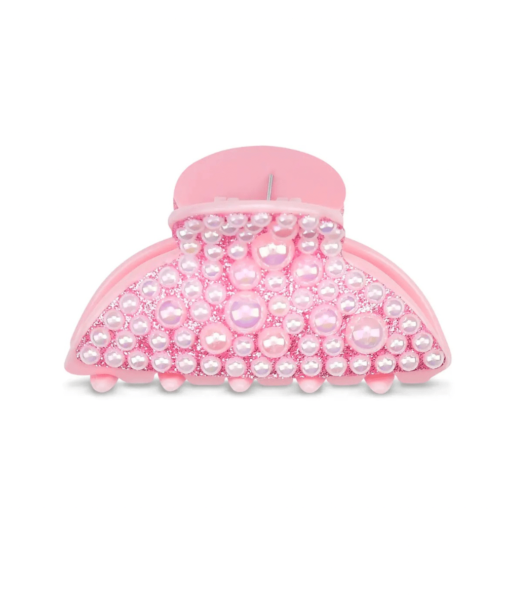 Pink Pearl Hair Clip by Iscream with pink decorative claw hair clip - CAKEWISH.
