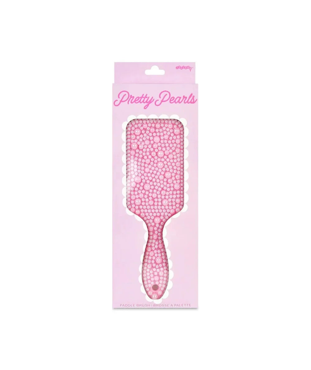 Pink Pearl Hairbrush by Iscream with nylon bristles - CAKEWISH.