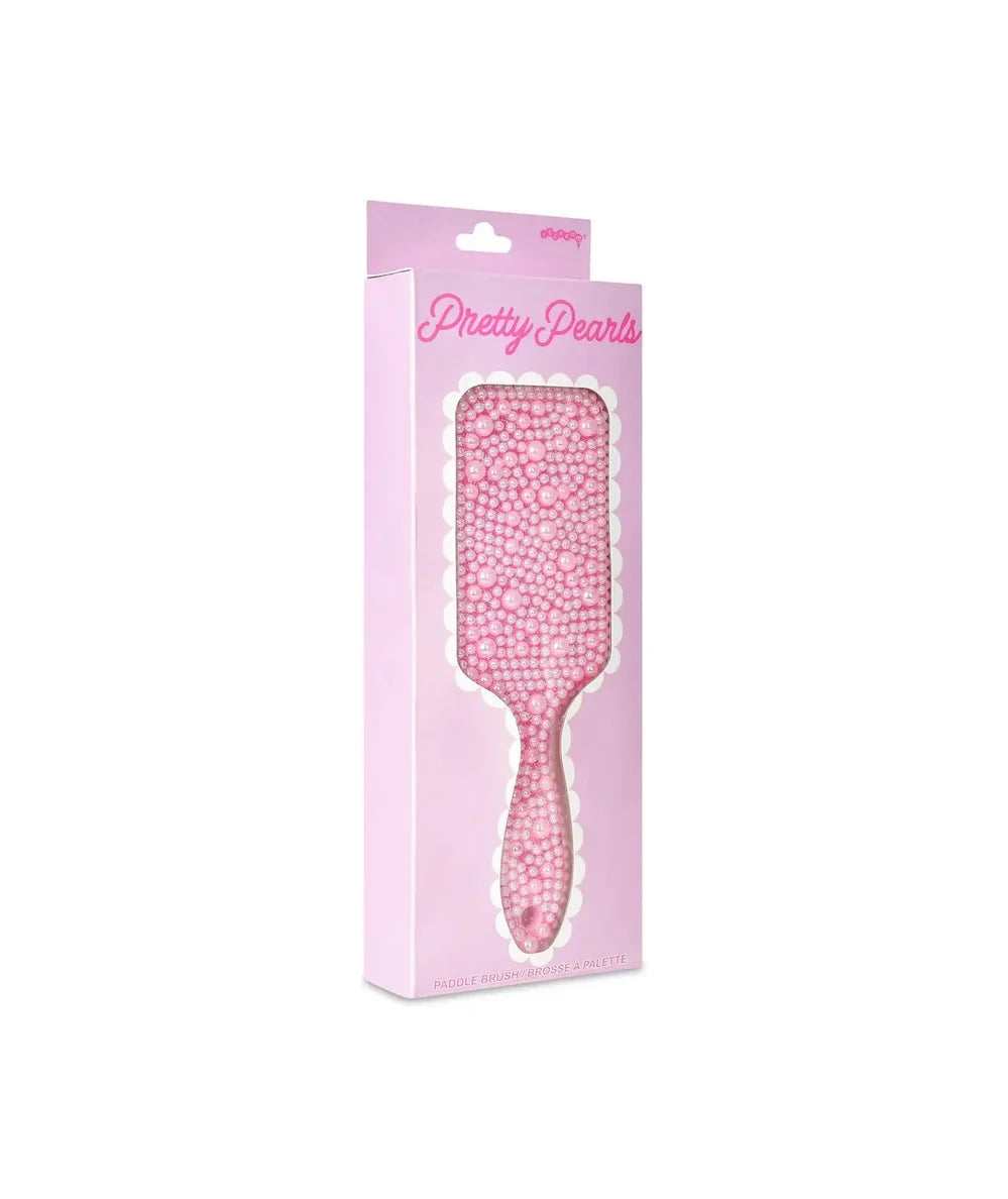 Iscream Pink Pearl Hairbrush with nylon bristles, a CAKEWISH favorite - CAKEWISH.