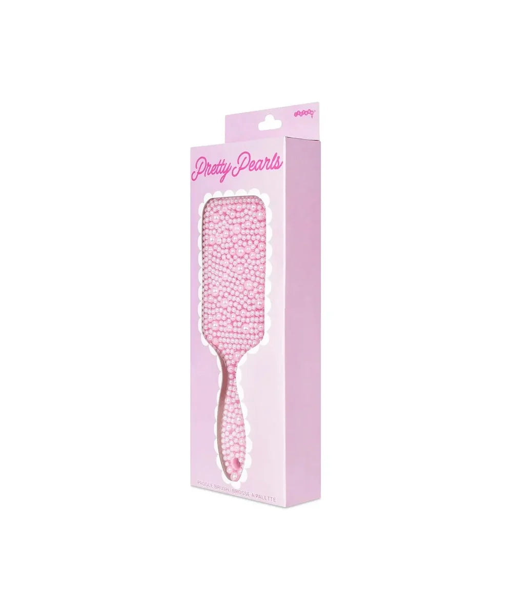 Pink Pearl Hairbrush with nylon bristles, by Iscream at CAKEWISH.