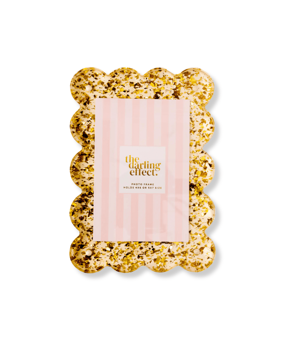 Rectangle Scalloped Acrylic Frame - CAKEWISH