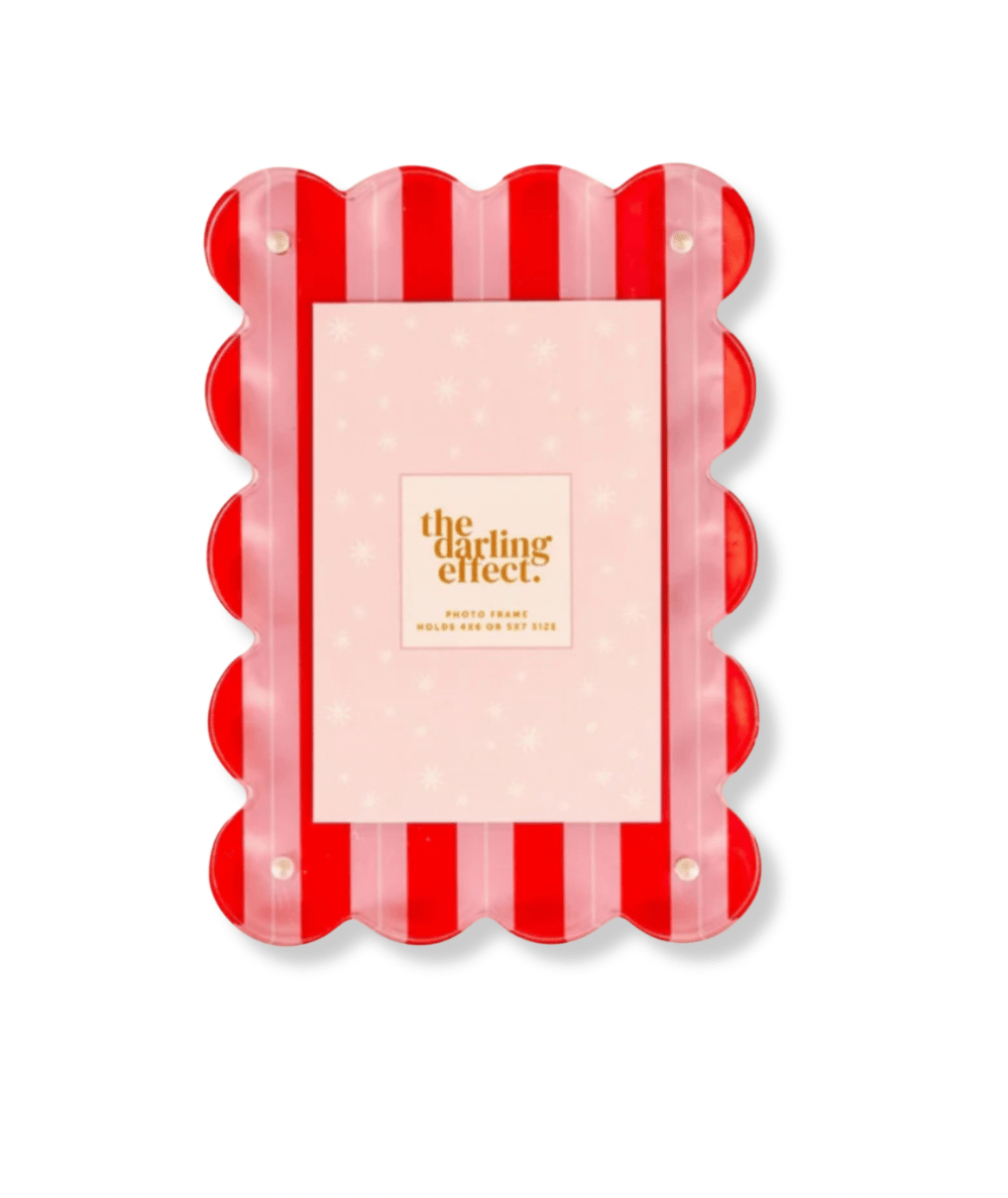 Rectangle Scalloped Acrylic Frame - CAKEWISH